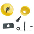 Kit de bits de trous en acier en carbone en bois downlight